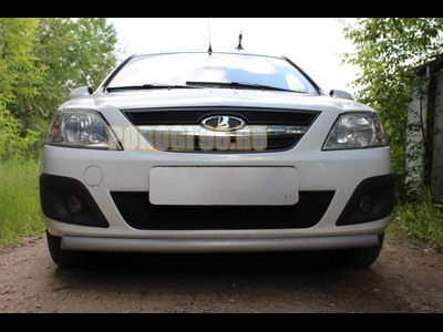 Защита радиатора Lada Largus 2012- / Largus Cross 2014- black верх