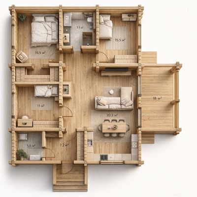 Сумеречный лес 13х11