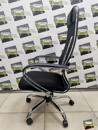 Кресло ErgoLife Sit 10 B1-180K - Mesh(X2)+UMF(X1) /Um00/Wh00/K1cL(TG1.0Pl/M09.B21.G20.W01) (Черный)