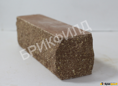 Евростандарт "Дикий камень" тычок+ложок.Красно-коричневый. Кирпичный завод Брик Филд