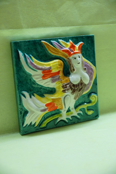 Гамаюн (изразцовая плитка)