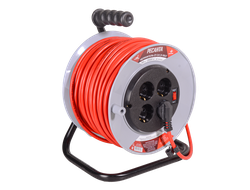 Удлинитель силовой на катушке Ресанта СУ-3х1,5-50/2 (с выкл., 4 розетки)