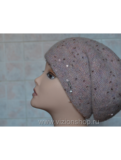 Розовый берет женский зима 2017 - 2018 Vizio Италия 5841