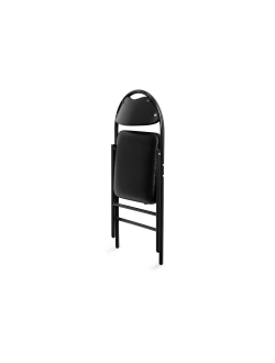 Стул на металлокаркасе Gikat черный / мусс темный