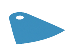 Mini Doll, Cape Cloth, Friends, Tapered with Curved Bottom and Small Top Hole, Dark Azure (28907 / 6175064)