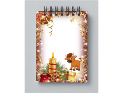 Блокнот с символикой "Быка" №6