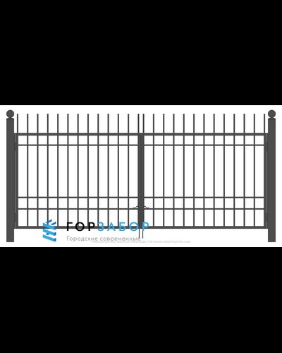 Металлические распашные сварные ворота для забора SZ15-02 купить