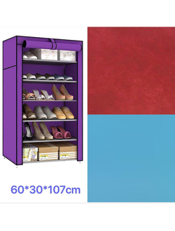 Тканевый складной каркасный шкаф для обуви ОПТОМ