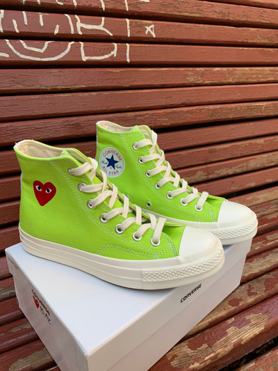 Converse play green clearance