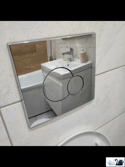 Комплект ПЭК Santeri Альфа 1.3815.9.S00.00B.0. Инсталляция с кнопкой (хром, глянец) и подвесной унитаз с сиденьем без микролифта