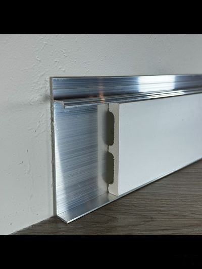 Плинтус скрытого монтажа PRO DESIGN Universal 235 не анодированный