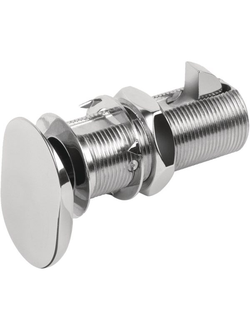 Замок для шкафа овальный F.LLI Razeto & Casareto 800400O 4-27мм из нержавеющей стали и латуни