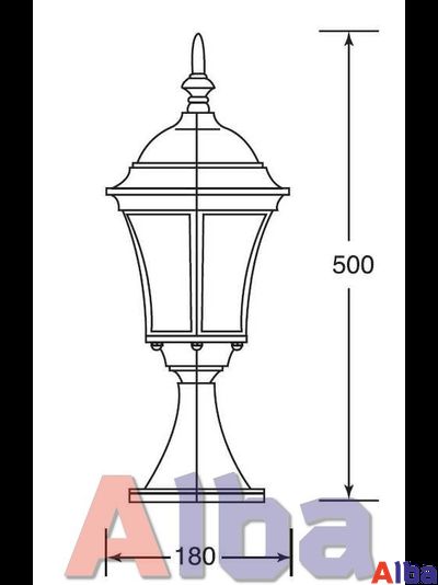 Парковый светильник Astoria 1s GB 304