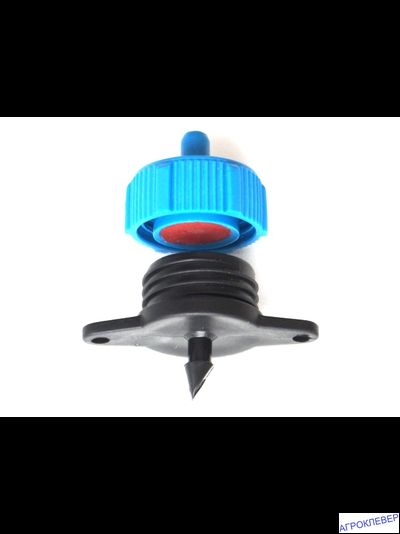 Капельница 8.0 л/ч компенсированная разборная 1/4 синяя 0,8-3.2bar комплект (100шт)