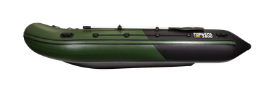 Моторная лодка Ривьера 3600 СК МАКСИМА зеленый черный