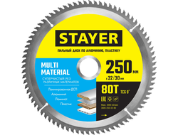 Диск пильный по алюминию 250х32/30мм z100 ВК8 STAYER 3685-250-32-100