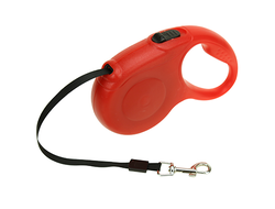 Поводок-рулетка для собаки 5м, max вес 15кг, пластмассовый корпус 15х11х3см, цвета микс