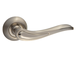 Ручка дв. PUERTO  "AL 517-08" SN/NP, никель матовый -  никель блестящий