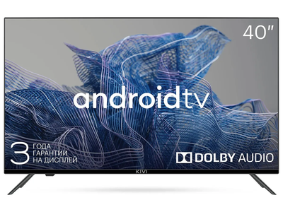 Телевизор KIVI 40F740NB 40", Smart, Google ATV, Full HD  Черный