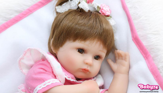 Кукла реборн — девочка  "Лена" 45 см