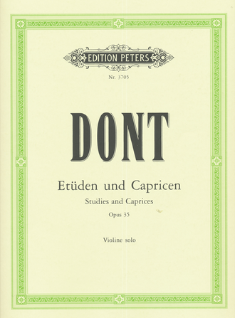 Dont, Jacob 24 Etüden und Capricen op.35 für Violine