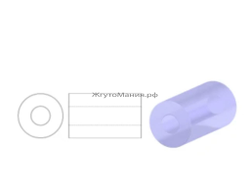 СТЕКЛЯРУС  PRECIOSA 3` (6.8-7мм) - 50г - 00050 ПРОЗРАЧНЫЙ ГЛЯНЦЕВЫЙ
