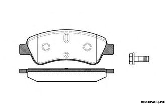 Колодки передние (137х51) Citroen C4/Peugeot 307 REMSA аналог 1614005880