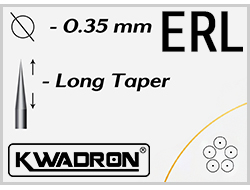 KWADRON - Empty Round Liner Long Taper  / 0.35