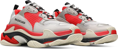 Кроссовки Balenciaga Triple S серо-красные