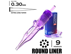 9 RLT/0.30 - Round Liner Extra Long Taper "MAST PRO"