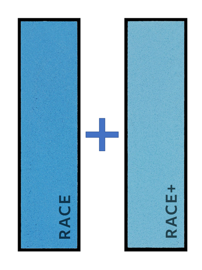 406-SET Набор эластичных напильников Race мелкозернистый+экстра мелкозернистый Elastic file RACE+ fine+extra fine, 100x25x4 mm