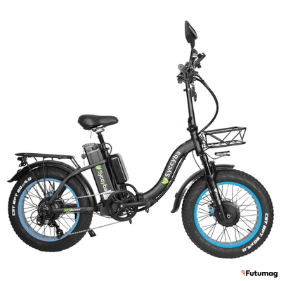 Электровелосипед Syccyba H2 DUAL синий