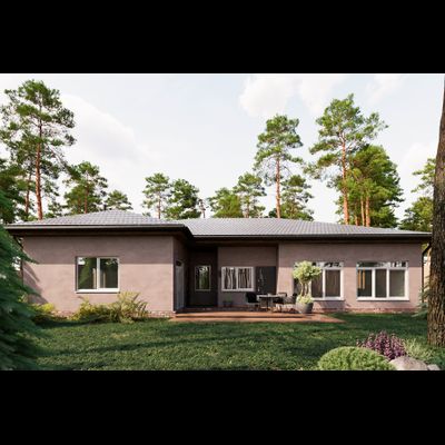 Одноэтажный дом с четырьмя спальнями 159.6м² (S17)