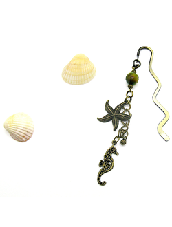 Закладка "Море" с восхитительным агатом