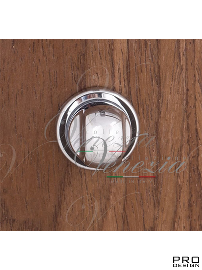 Фиксатор поворотный круглый Venezia Unique WC-30 (серия SLIM) полированный хром