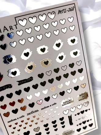 Слайдер-дизайн MilliArt Nails Металл MTL-268