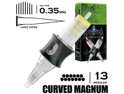 13 CMLT/0.35 - Curved Magnum Long Taper "DragoArt Frottage"