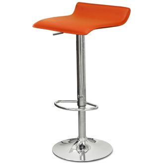 Барный стул  N-38 Latina BR оранжевая экокожа