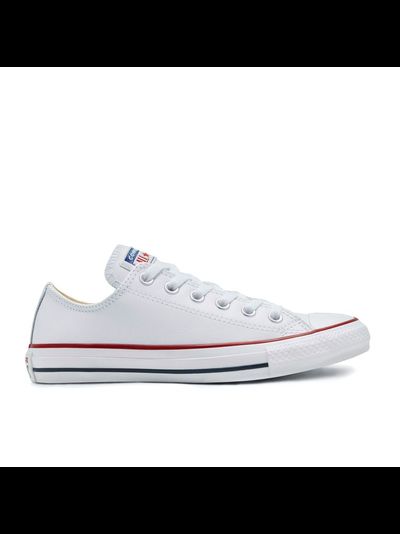 Кеды Converse All Star белые низкие кожаные 132173C фото