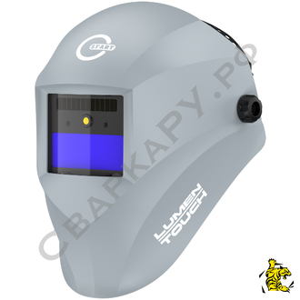 Маска сварщика "Хамелеон" Старт Lumen Touch 530L ClearLens 3/4-13DIN обзор 96x39мм светло-серая