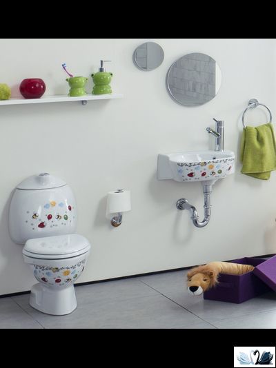 Раковина Creavit Cocuk CK035-00CB00E-FF00 380 х 300 мм с детским декором