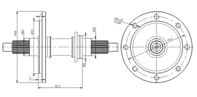 ЖЮ-169-002КТ Вал ведомой шестерни АКПП Nissan Cube Z10.