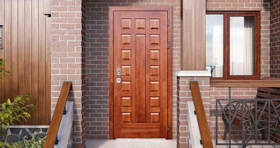 Стальная дверь   Массив. Заказная модель.