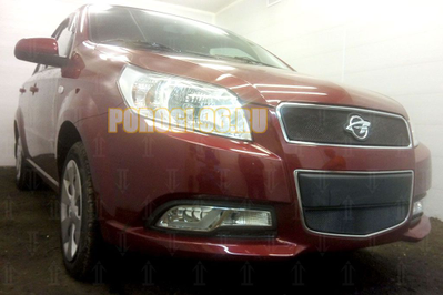 Защита радиатора Ravon Nexia R3 2016- black верх