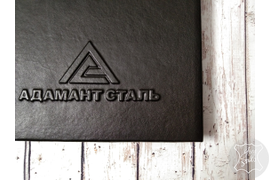 кожаный ежедневник с гербом РФ, ежедневник с гербом РФ и логотипом