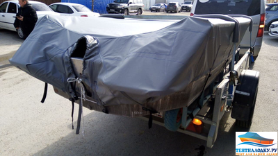 Тент на лодку WELLBOAT 42 (без лееров с кринолинами)