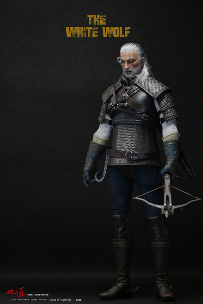 Ведьмак Геральт из Ривии (серия The Witcher) - КОЛЛЕКЦИОННАЯ ФИГУРКА 1/6 The White Wolf (J-001) - Nine Craftsmen
