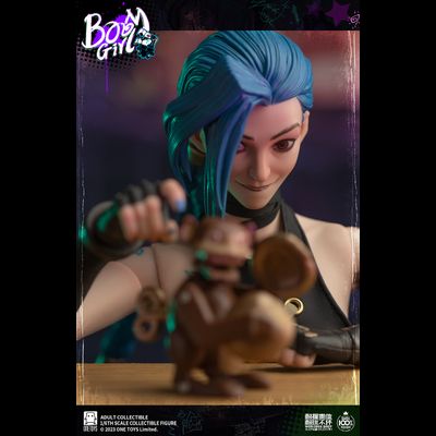 ПОСЛЕ ОБЗОРА - Джинкс (Аркейн, League of Legends)  - Коллекционная ФИГУРКА 1/6 scale BOOM GIRL Deluxe Edition (ot021) - Onetoys