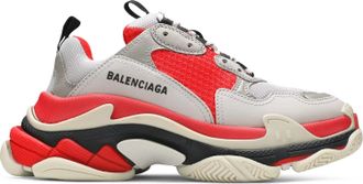 Кроссовки Balenciaga Triple S серо-красные