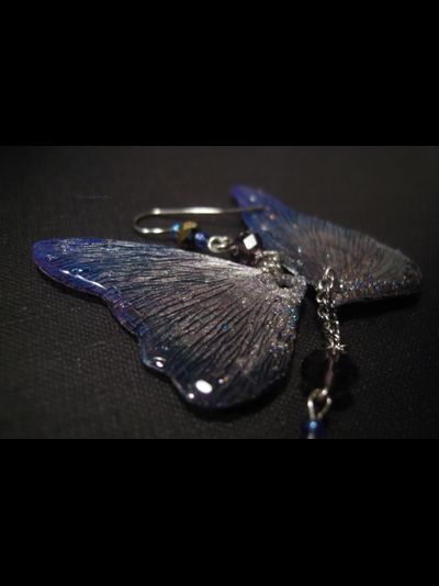 "Крылышки Пыльной Феи", волшебные серьги в северном стиле